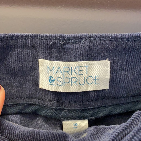 Market & spruce navy cord ankle pant - Picture 3 of 7